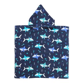 Living & Co Kids Hooded Towel Sealife 60cm x 120cm