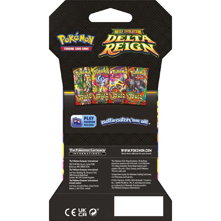 Pokemon TCG: Mega Evolution 6 Delta Reign Blister-10 Per Customer, , hi-res