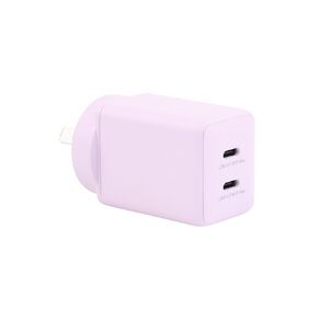 Tech.Inc PD 45W Dual USB-C Fast Charger Lavender