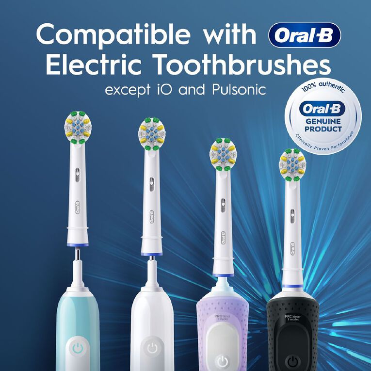 Oral-B Floss Action Deep Clean Replacement Brush Heads 4 Pack, , hi-res