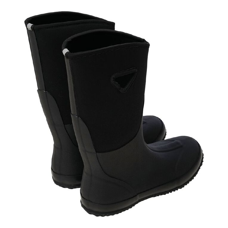 Rivet Men's Mud Gumboots, Black, hi-res