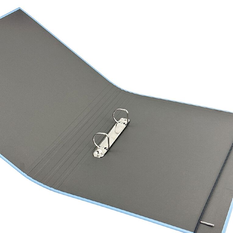 WS Ringbinder 25mm Round 2d A4 Blue Light, , hi-res