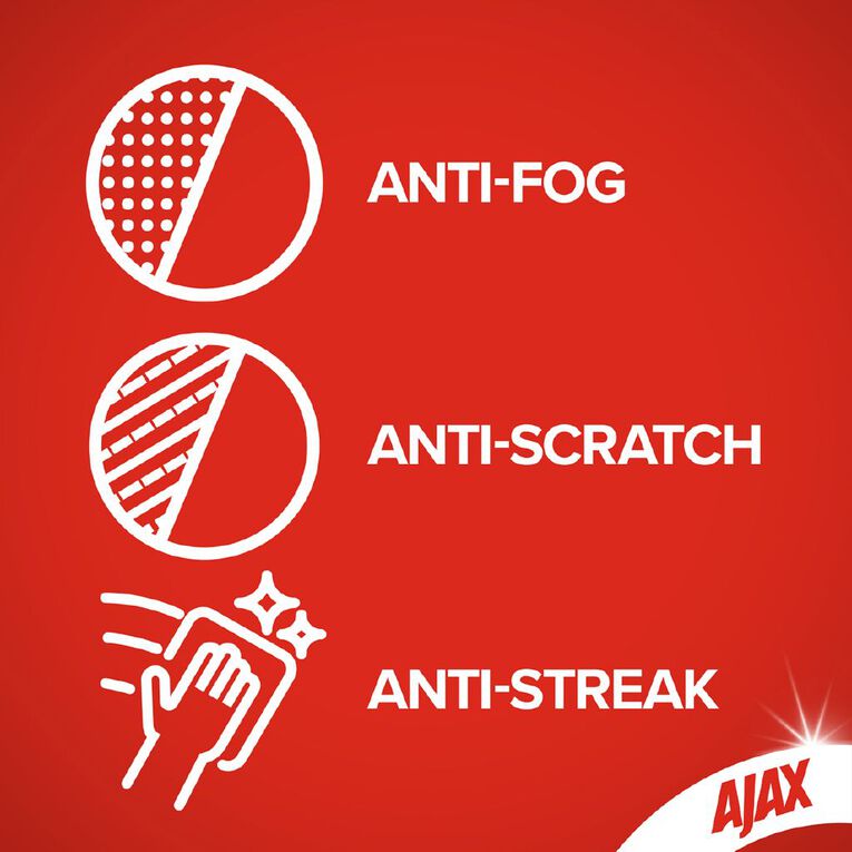 Ajax Spray n' Wipe Triple Action Glass Cleaner 500ml, , hi-res