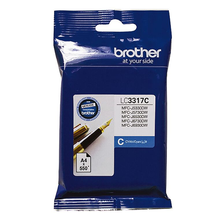 Brother Ink LC3317 Cyan (550 Pages), , hi-res