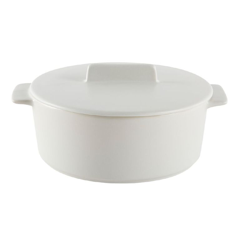 Living & Co Casserole Dish Round Grey, , hi-res