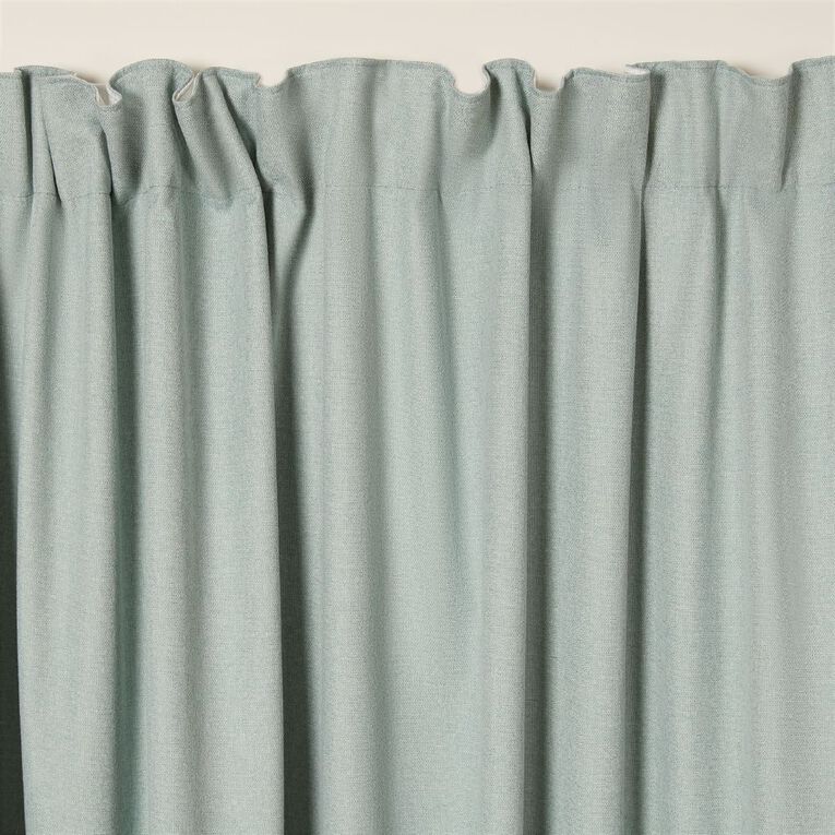 Living & Co Studio Curtains Blue Light 150-230cm Wide/205cm Drop, Blue Light, hi-res