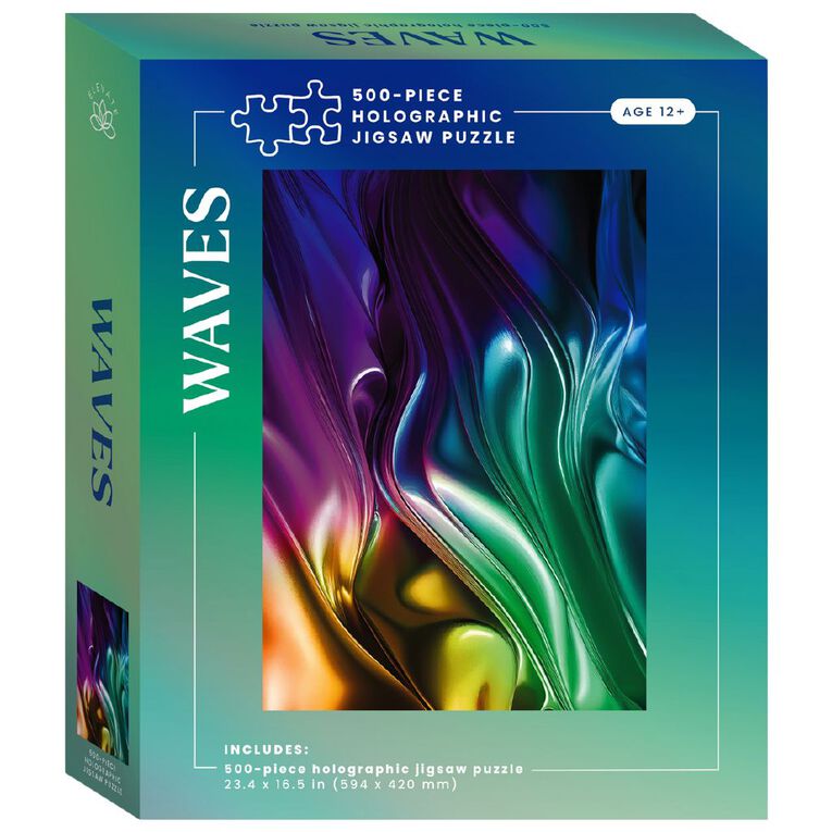 Elevate Holographic Waves 500 Piece Puzzle, , hi-res