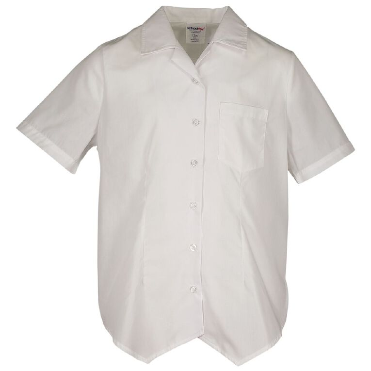 Schooltex Kids' School Over Blouse, White, hi-res