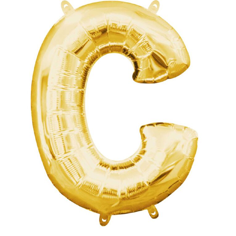 Anagram Small-Size Air Letter C Gold Balloon, , hi-res