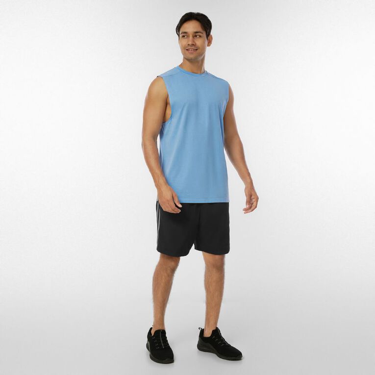 Active Intent Men's Muscle Tank, Blue Mid, hi-res