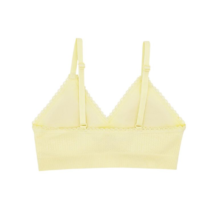 Clio Teen Seamfree Padded Bralette, Yellow Light, hi-res