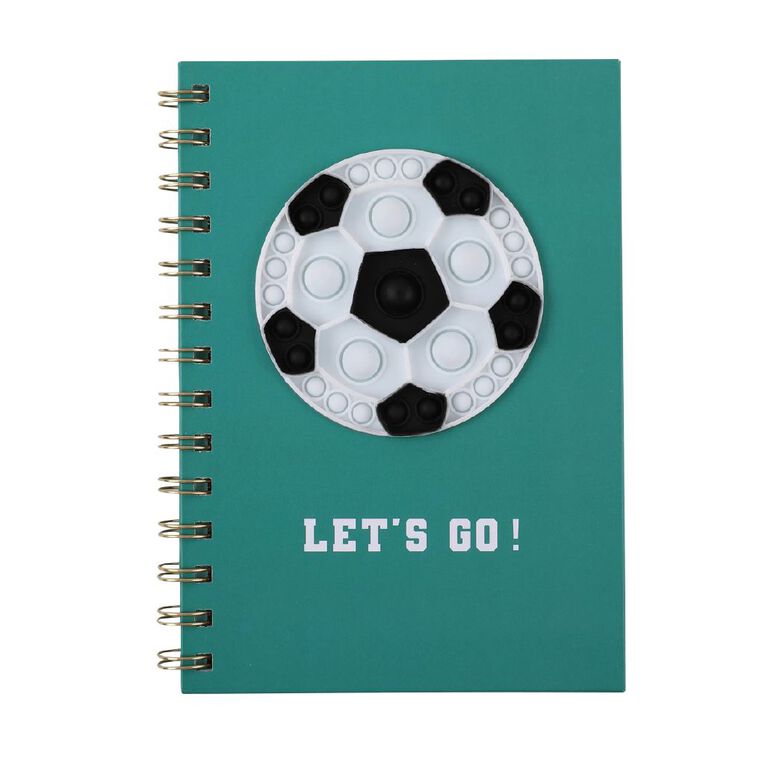 Kookie Football Spiral Notebook A5 Ball, , hi-res
