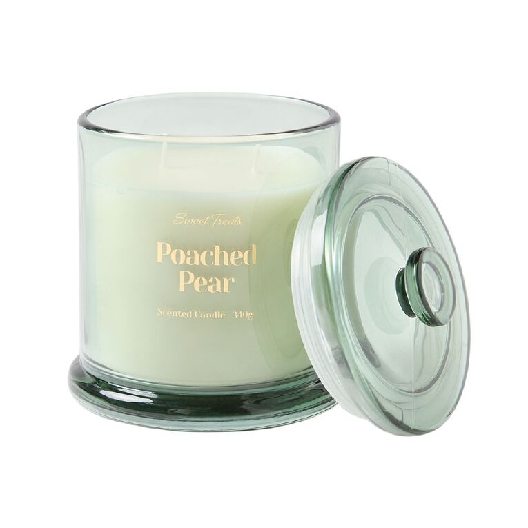 Living & Co Sweet Treats Scented Candle Poached Pear, , hi-res