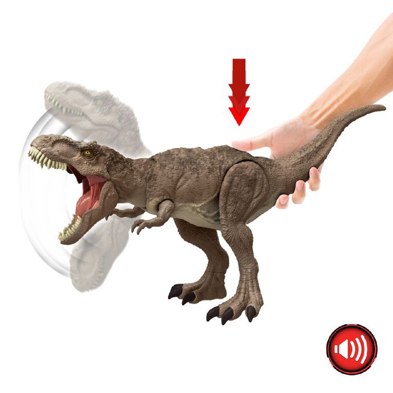 Jurassic World All Out Attack Feature T-Rex, , hi-res