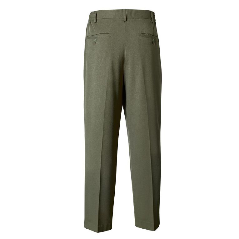H&H Men's Smart Pleated pants, Green Dark, hi-res