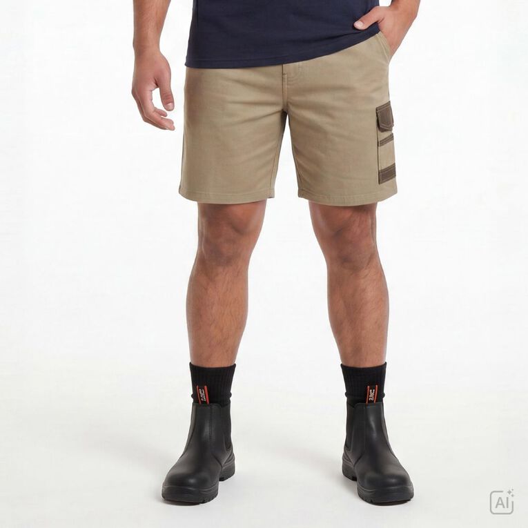 Rivet Men's Utility Shorts, Tan, hi-res