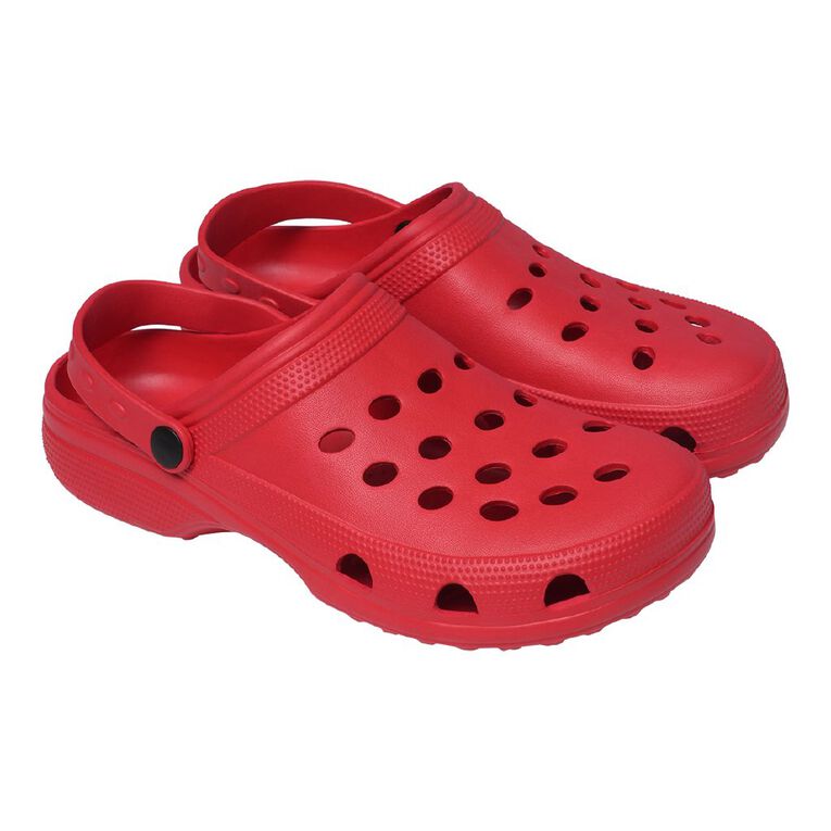 H&H Women's Plain Frog Shoes, Red, hi-res