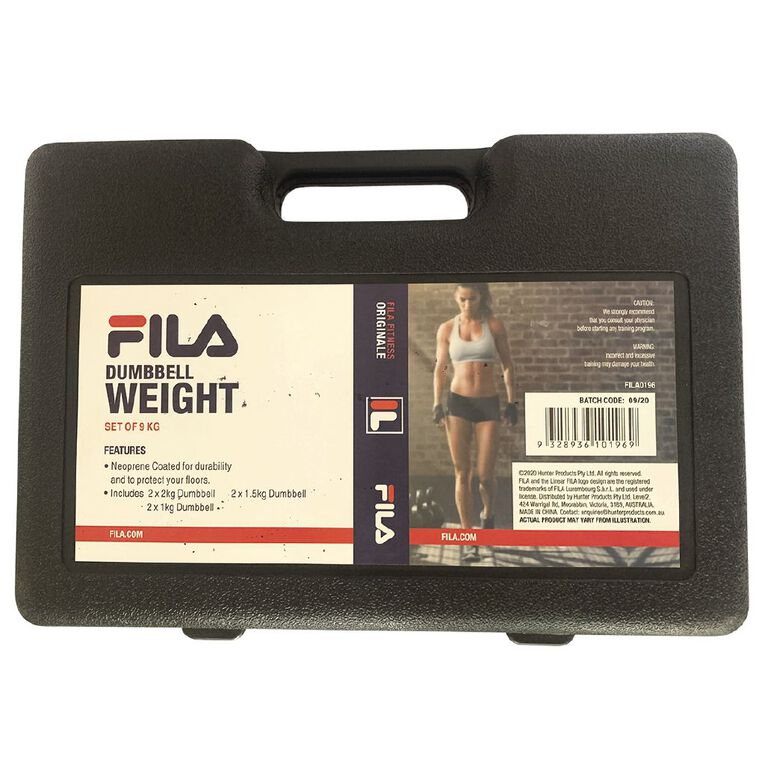 Fila Neoprene Dumbbell Set (2 X 2kg 2 X 1.5kg 2x1kg)