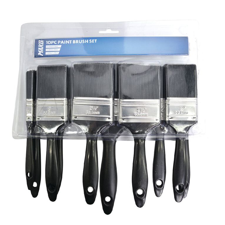 Mako Paint Brush Set 10 Piece, , hi-res