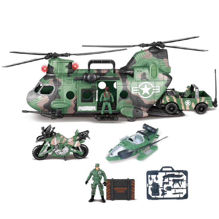 Play Studio Large Military Set With Light And Sound, , hi-res