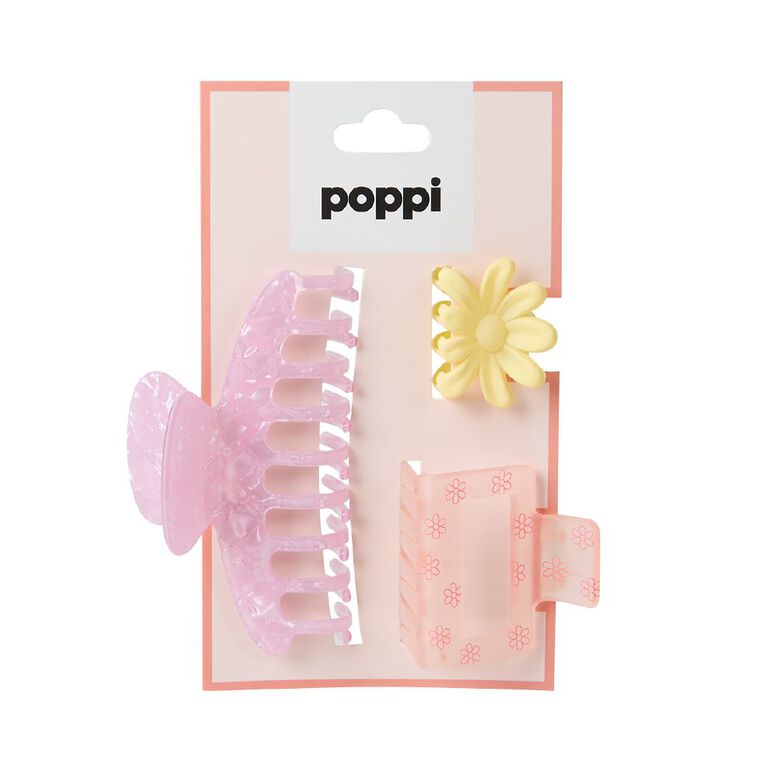 Poppi Claw Clips 3 Pack, , hi-res