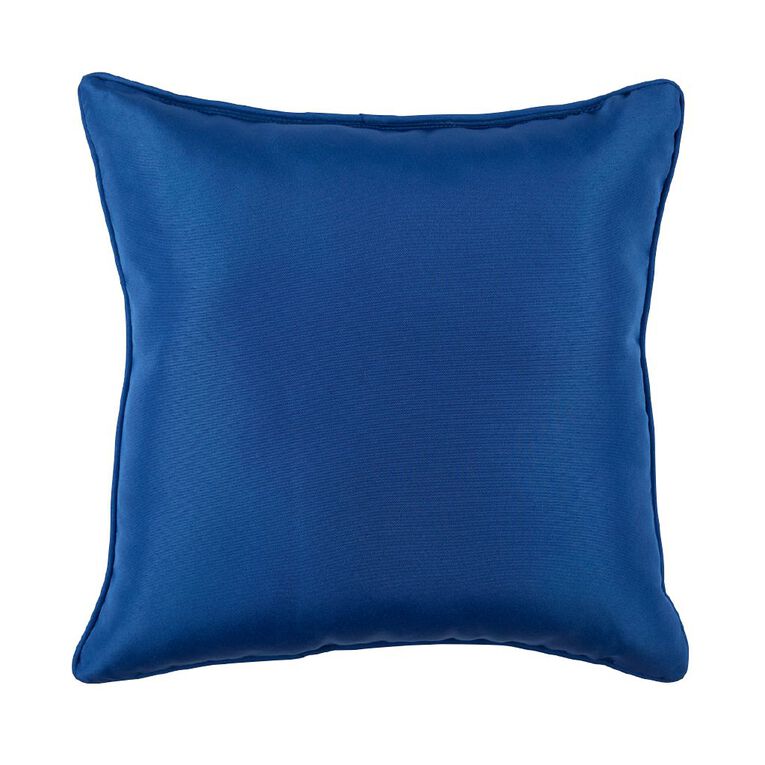 Living & Co Outdoor Cushion Stripes Blue 40cm x 40cm, , hi-res