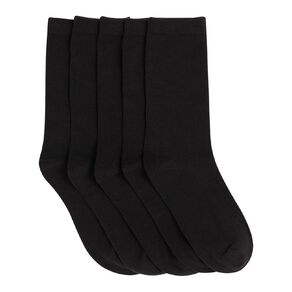 H&H Kids' Plain Crew Socks 5 Pack