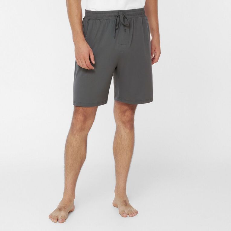 H&H Men's Comfy Pyjama Shorts, Grey Dark, hi-res