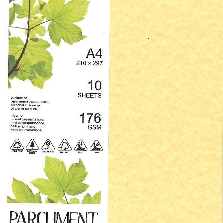 Direct Paper Parchment Card 176gsm Saturn A4 10 Pack, , hi-res