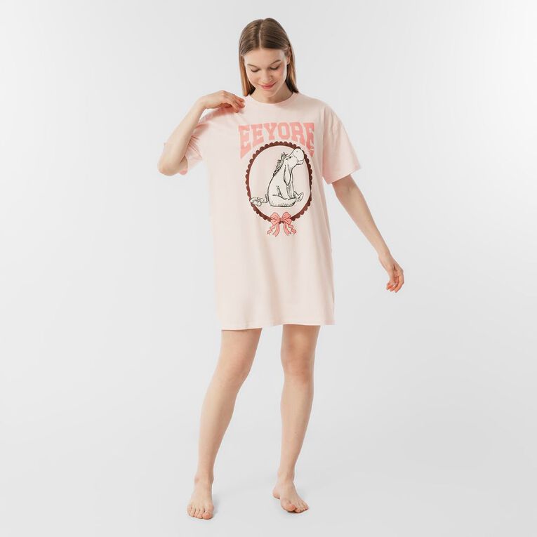 Eeyore Women's Boxy T-Shirt Nightie, Pink Light, hi-res
