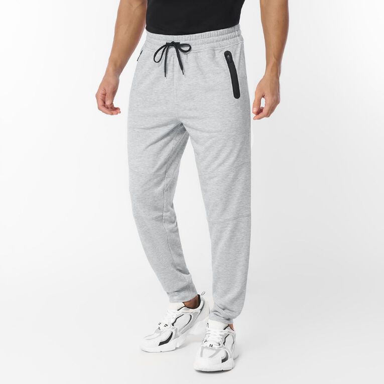 Active Intent Men's Panel Pants, Grey Mid, hi-res