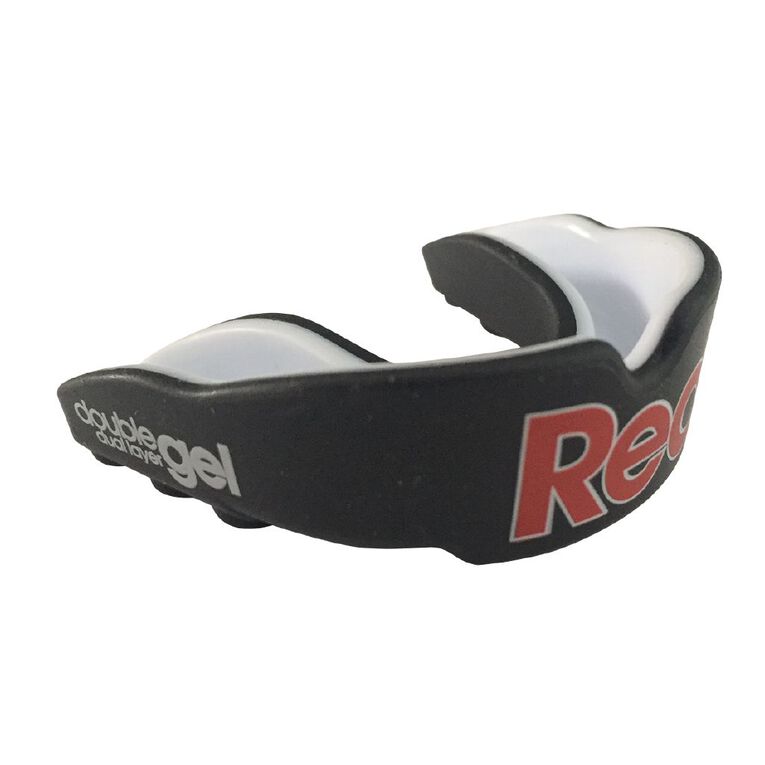 Red Double Gel Mouthguard Antishock Dual Layer Assorted Adult, Assorted, hi-res