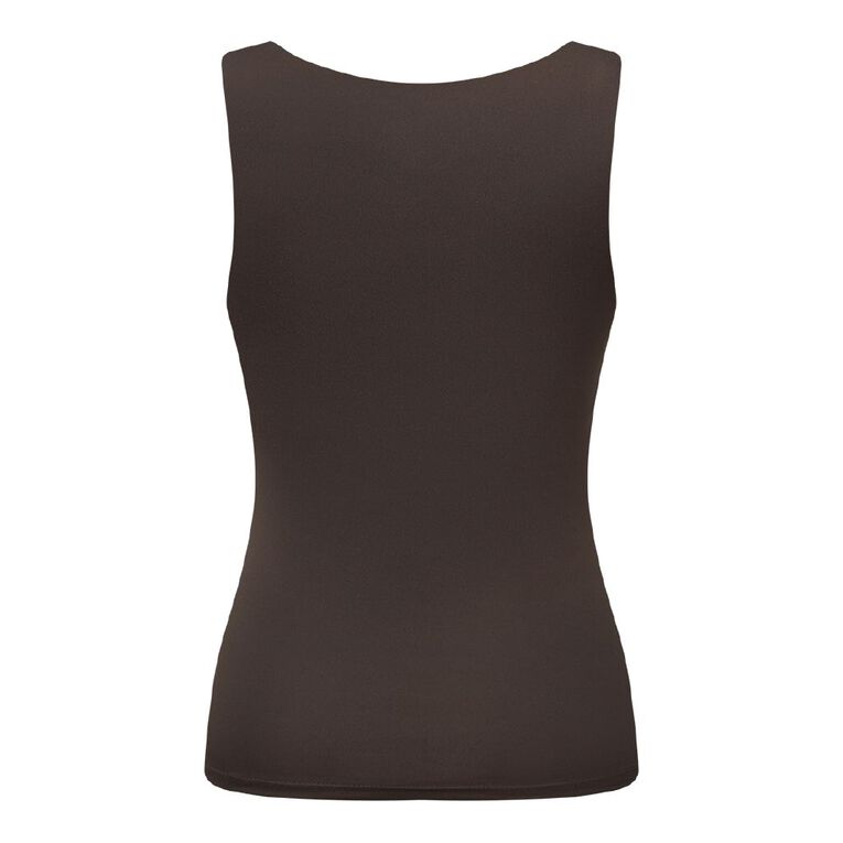 Active Intent Women's Active Shelf Bra Tank, Brown Dark, hi-res