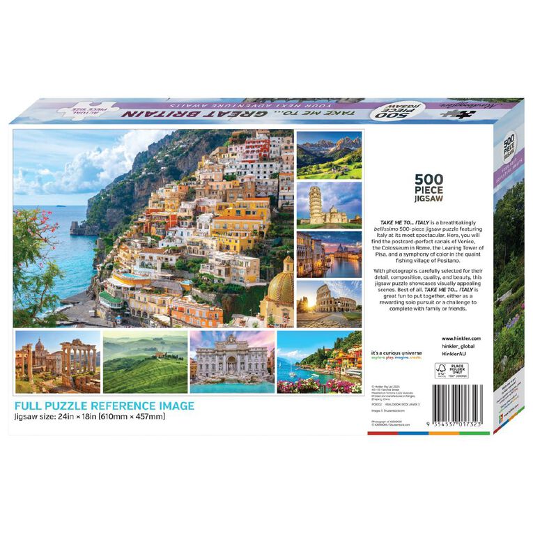 Mindbogglers Take Me to Italy 500 Piece Puzzle, , hi-res