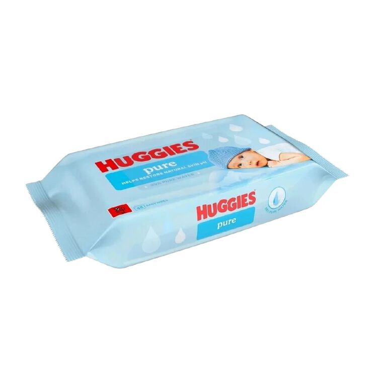 Huggies Pure Baby Wipes 48 Pack, , hi-res