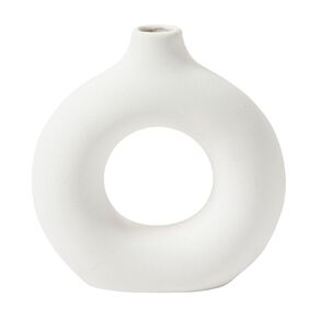 Living & Co Ceramic Mini Donut Vase 14cm