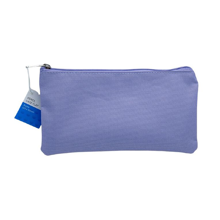WS Colour Pop Flat Pencil Case Purple, , hi-res