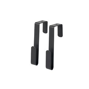 Living & Co Over the Door Hook 2 Pack Black