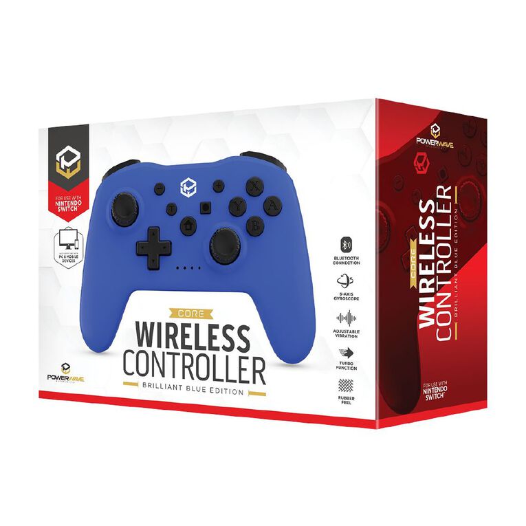 PowerWave Nintendo Switch Wireless Controller Blue, , hi-res