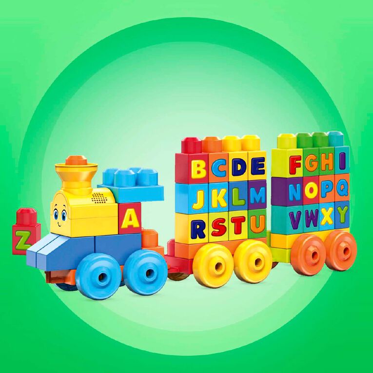 Mega Bloks ABC Learning Train The Warehouse