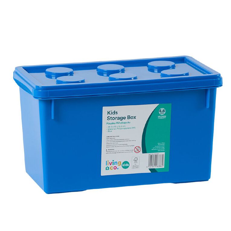 Living & Co Kids Kids Fun Storage Box Blue, , hi-res