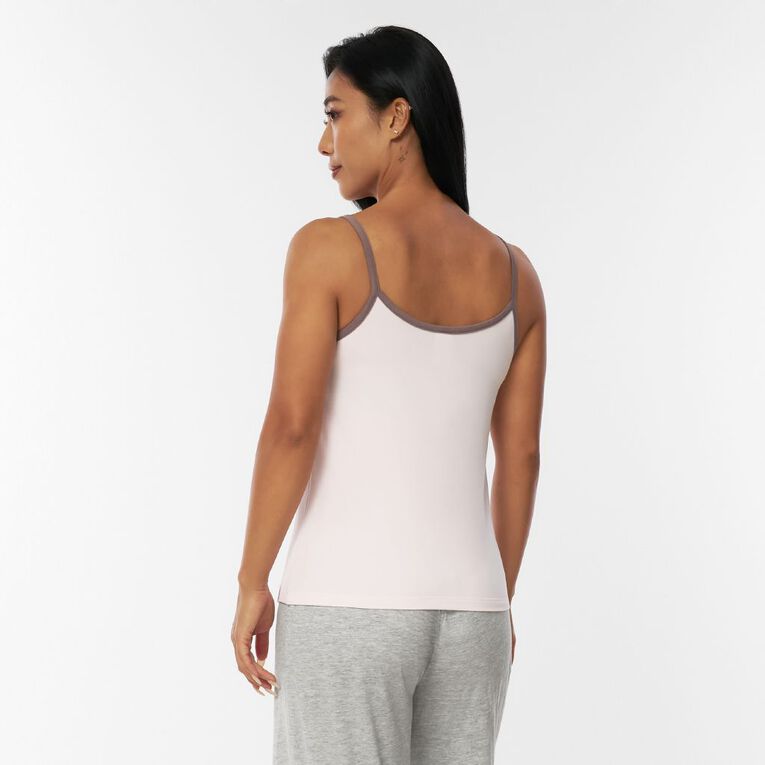 H&H Women's Lounge Peached Jersey Cami Top, Pink Light, hi-res