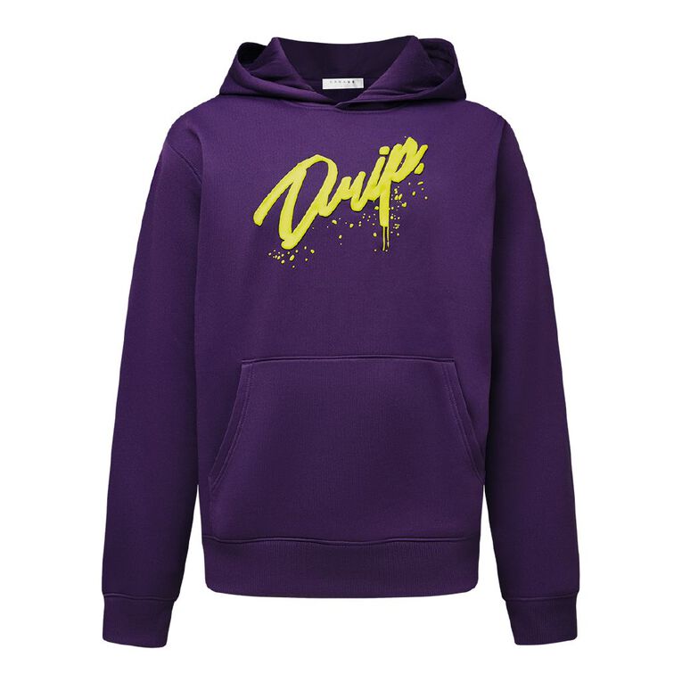 Garage Men's Hooded Sweat Graphic, Purple Dark, hi-res