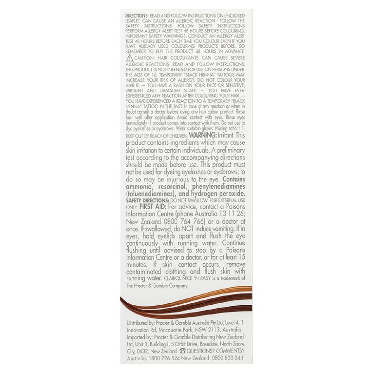 Clairol Nice N Easy Permanent Hair Colour Light Brown 6, , hi-res