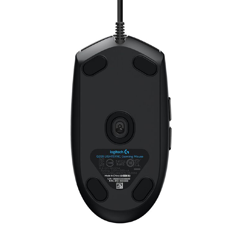 Logitech G203 Lightsync Gaming Mouse Black, , hi-res
