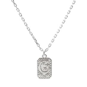 Silver Plated Celestial Pendant Necklace