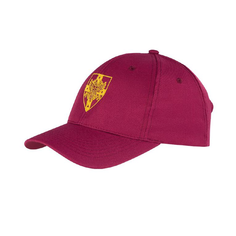 Schooltex Waiuku College Cap with Embroidery, Maroon, hi-res