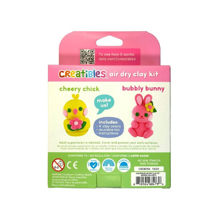 Creatibles Creatibles Mini Air Dry Clay Garden Pals, , hi-res