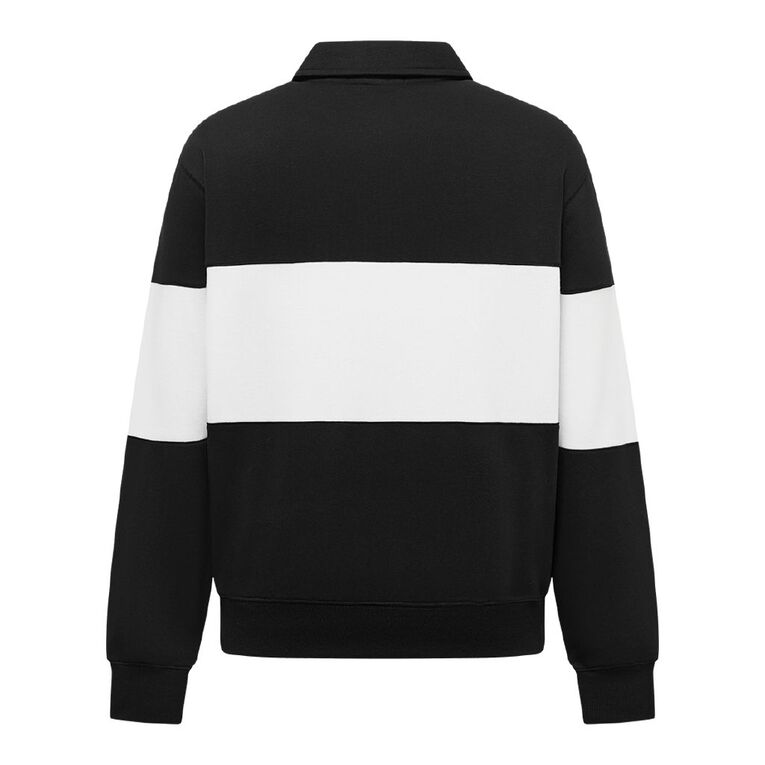 Active Intent Men's Supporter Rugby Jersey, Black, hi-res