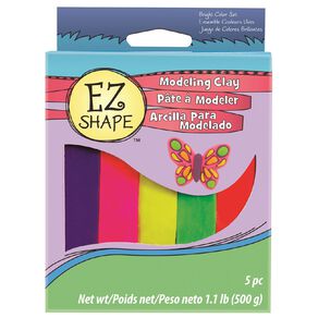 Sculpey EZ Shape Bright Colour Modeling Clay Set 5 Pack